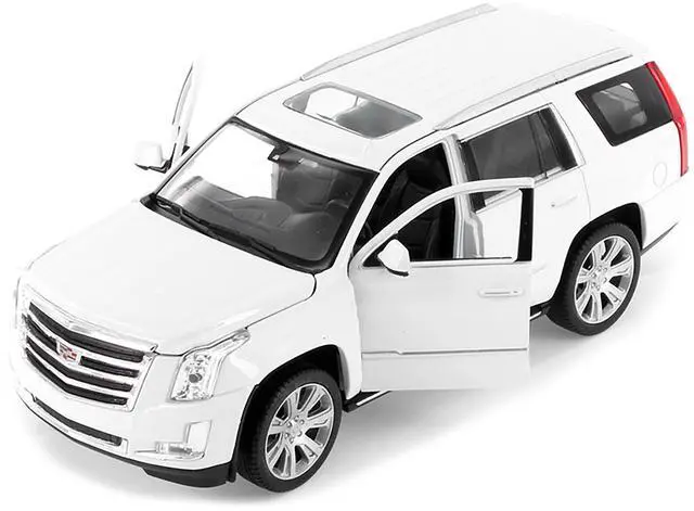 Alt view image 2 of 3 - 2017 Cadillac Escalade with Sunroof White 1/24-1/27 Diecast Model Car by Welly