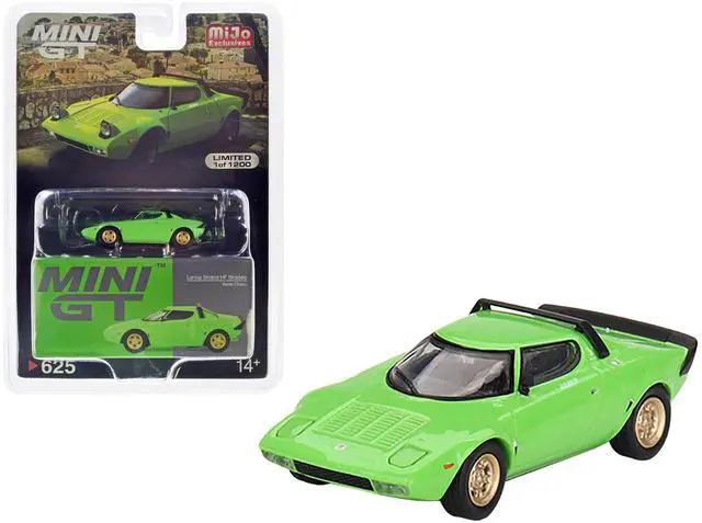 Main image of Lancia Stratos HF Stradale Verde Chiaro Green Limited Edition to 1200 pieces 1/64 Diecast Model Car by Mini GT