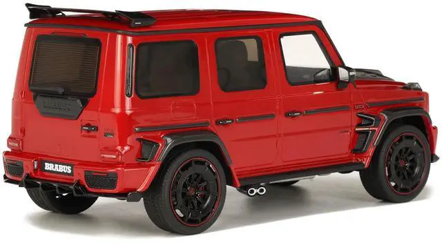 Alt view image 5 of 6 - 2022 Brabus 900 Rocket Edition Red with Carbon Hood 1/18 Model Car by GT Spirit