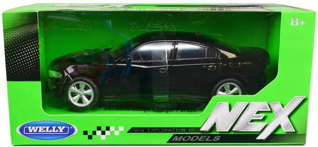 Alt view image 2 of 3 - 2016 Dodge Charger R/T Black "NEX Models" 1/24-1/27 Diecast Model Car by Welly