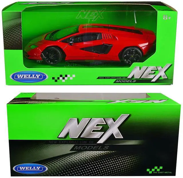 Alt view image 3 of 3 - Lamborghini Countach LPI 800-4 Red "NEX Models" Series 1/24 Diecast Model Car by Welly