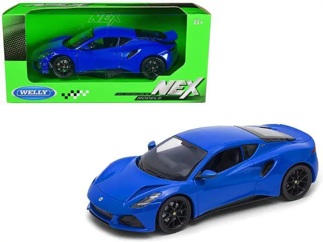 Main image of Lotus Emira Blue Metallic "NEX Models" Series 1/24 Diecast Model Car by Welly
