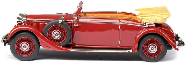 Alt view image 2 of 6 - 1933-37 Mercedes-Benz 290 W18 Lang Cabriolet B Maroon Limited Edition to 250 pieces Worldwide 1/43 Model Car by Esval Models