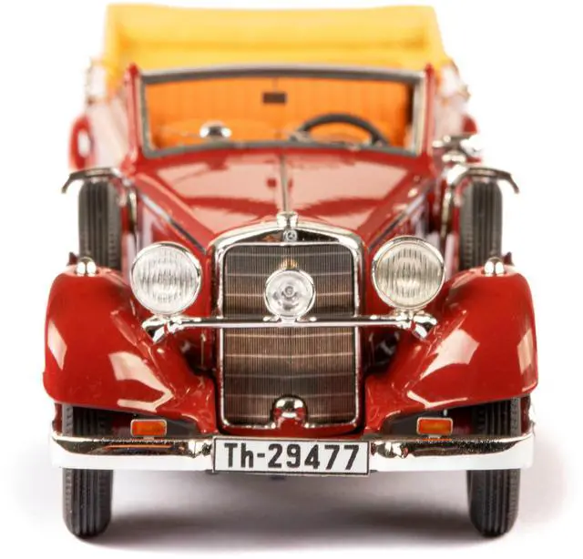 Alt view image 4 of 6 - 1933-37 Mercedes-Benz 290 W18 Lang Cabriolet B Maroon Limited Edition to 250 pieces Worldwide 1/43 Model Car by Esval Models