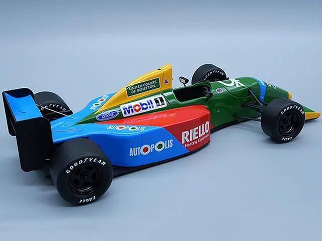 Alt view image 2 of 3 - Benetton B190 "Press Version" F1 World Championship (1990) "Mythos Series" Ltd Ed to 30 pcs 1/18 Model Car by Tecnomodel