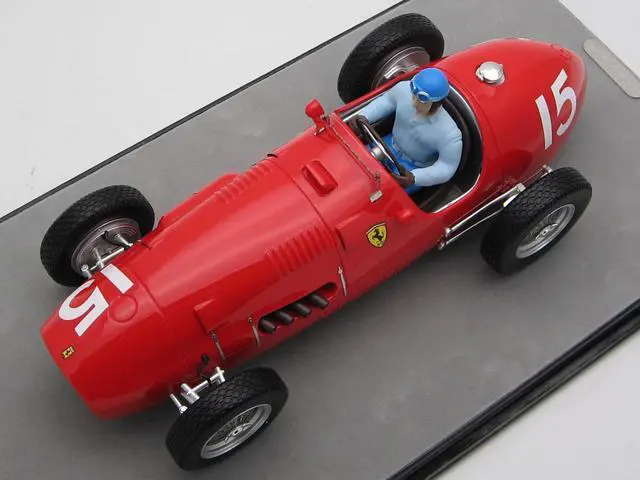 Alt view image 4 of 4 - Ferrari 500 #15 Alberto Ascari Winner "F2 England GP" (1952) w/Driver Figure Ltd Ed to 70 pieces 1/18 Model Car by Tecnomodel