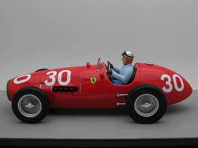Alt view image 3 of 4 - Ferrari 500 #30 Piero Taruffi Winner "F2 Swiss GP" (1952) with Driver Figure Ltd Ed to 55 pcs 1/18 Model Car by Tecnomodel