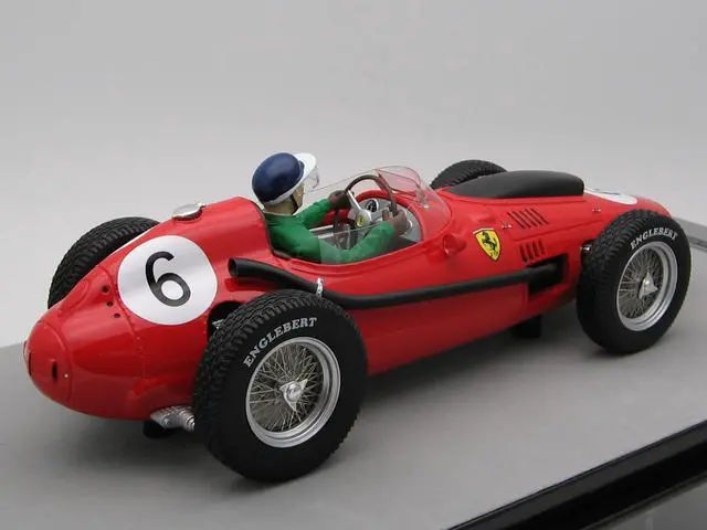 Alt view image 2 of 4 - Ferrari Dino 246 #6 Mike Hawthorn 2nd Place "F1 Moroccan GP" (1958) w/Figure Ltd Ed to 115 pieces 1/18 Model Car by Tecnomodel
