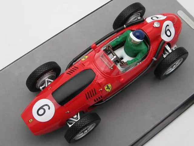 Alt view image 4 of 4 - Ferrari Dino 246 #6 Mike Hawthorn 2nd Place "F1 Moroccan GP" (1958) w/Figure Ltd Ed to 115 pieces 1/18 Model Car by Tecnomodel