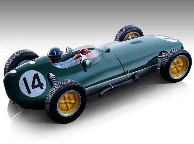 Alt view image 2 of 3 - Lotus 16 #14 Graham Hill "F1 Dutch GP" (1959) with Driver Figure "Mythos Series" Ltd Ed to 70 pcs 1/18 Model Car by Tecnomodel