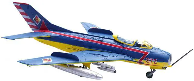 Alt view image 4 of 6 - Mikoyan-Gurevich MiG-19S Farmer C Fighter Aircraft  Aerobatic Championships (1968) Wing Series 1/72 Diecast Model by Panzerkampf