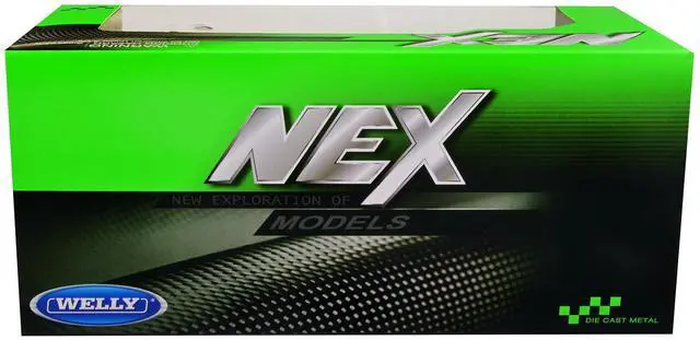 Alt view image 2 of 3 - 1963 Chevrolet Impala Convertible Light Blue Metallic with White Interior "NEX Models" 1/24 Diecast Model Car by Welly