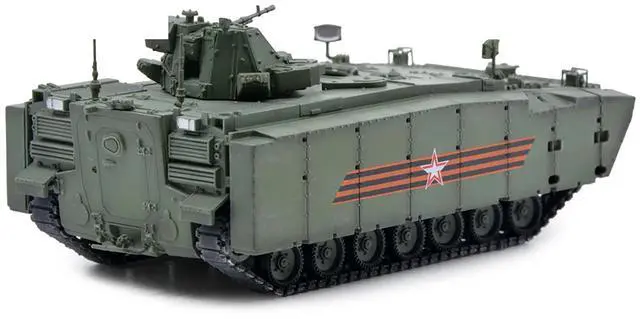 Alt view image 2 of 5 - Russian (Object 693) Kurganets-25 Armored Personnel Carrier Moscow Victory Day Parade 1/72 Diecast Model by Panzerkampf