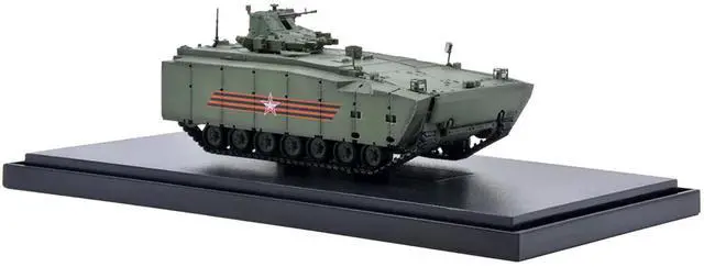 Alt view image 3 of 5 - Russian (Object 693) Kurganets-25 Armored Personnel Carrier Moscow Victory Day Parade 1/72 Diecast Model by Panzerkampf