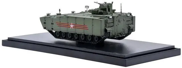 Alt view image 4 of 5 - Russian (Object 693) Kurganets-25 Armored Personnel Carrier Moscow Victory Day Parade 1/72 Diecast Model by Panzerkampf