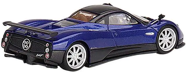 Alt view image 3 of 3 - Pagani Zonda F Blu Argentina Blue Metallic with Black Top Limited Ed to 3000 pcs 1/64 Diecast Model Car by Mini GT