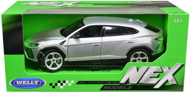 Alt view image 2 of 3 - Lamborghini Urus Gray Metallic "NEX Models" 1/24 Diecast Model Car by Welly