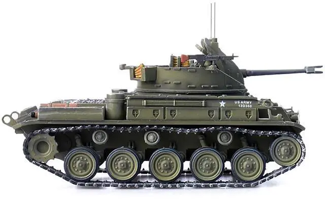 Alt view image 2 of 4 - M42 Duster Self-Propelled Anti-Aircraft Gun "Delta Dud's" US Army - Vietnam War 1/72 Diecast Model by Panzerkampf