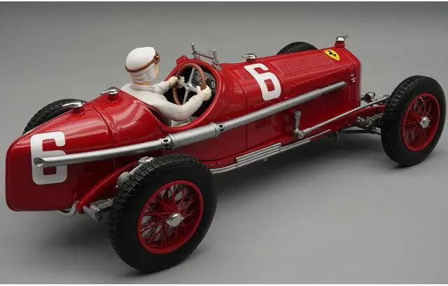 Alt view image 5 of 6 - Alfa Romeo P3 Tipo B #24 "Monza Grand Prix" (1932) "Mythos Series" w/ Driver Figure Limited Ed 1/18 Model Car by Tecnomodel