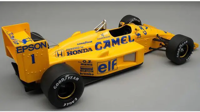 Alt view image 5 of 6 - Lotus 100T #1 Nelson Piquet 3rd Place F1 "Brazilian GP" 1988 "Mythos Series" Limited Edition 1/18 Model Car by Tecnomodel