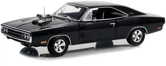 Alt view image 3 of 4 - 1970 Dodge Charger with Blown Engine Black "Artisan Collection" Series 1/18 Diecast Model Car by Greenlight