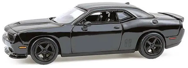 Alt view image 2 of 3 - 2016 Dodge Challenger R/T Hemi Black "Black Bandit" Series 30 1/64 Diecast Model Car by Greenlight