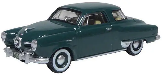 Alt view image 3 of 6 - 1950 Studebaker Champion Starlight Coupe Aqua Green 1/87 (HO) Scale Diecast Model Car by Oxford Diecast