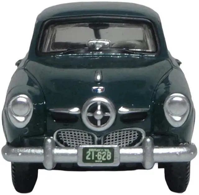 Alt view image 5 of 6 - 1950 Studebaker Champion Starlight Coupe Aqua Green 1/87 (HO) Scale Diecast Model Car by Oxford Diecast