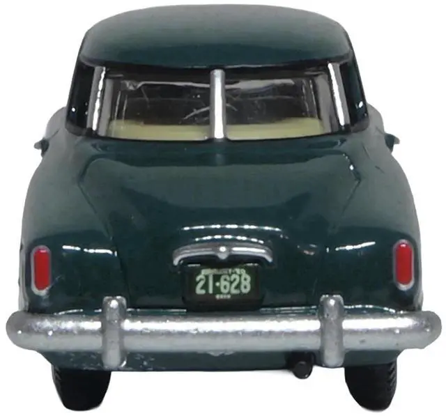 Alt view image 4 of 6 - 1950 Studebaker Champion Starlight Coupe Aqua Green 1/87 (HO) Scale Diecast Model Car by Oxford Diecast