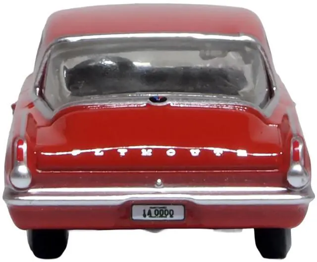 Alt view image 5 of 6 - 1965 Plymouth Barracuda Red 1/87 (HO) Scale Diecast Model Car by Oxford Diecast