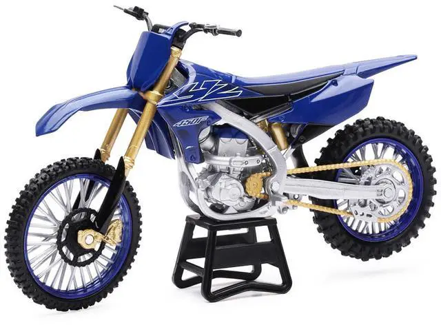 Alt view image 4 of 6 - Yamaha YZ450F Dirt Bike Motorcycle Blue and Black 1/6 Die cast Model by New Ray