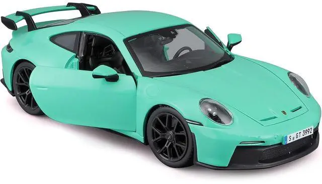 Alt view image 2 of 6 - Porsche 911 GT3 Light Green 1/24 Die cast Model Car by Bburago