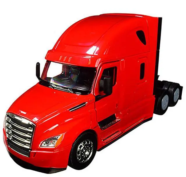Alt view image 2 of 3 - Freightliner Cascadia Truck Red "Transporter" 1/32 Diecast Model by Welly