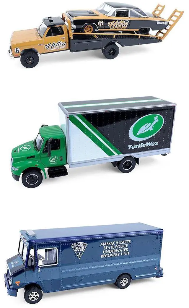 Alt view image 2 of 6 - "H.D. Trucks" Series 26 Set of 3 pieces 1/64 Diecast Models by Greenlight