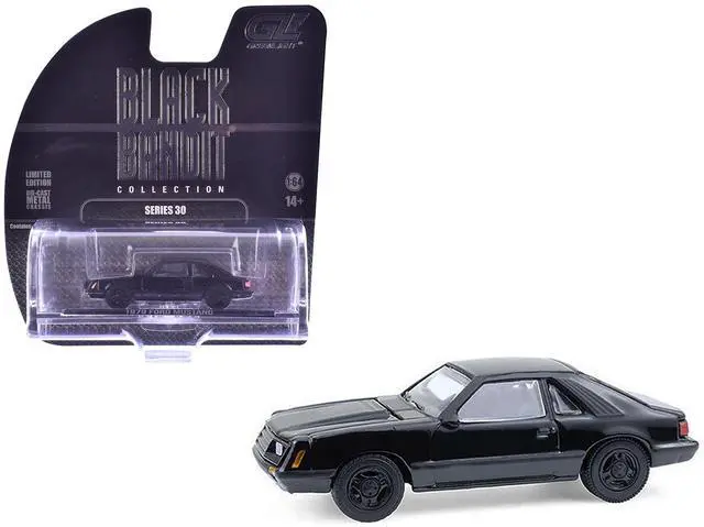 Main image of 1979 Ford Mustang Fastback Black "Black Bandit" Series 30 1/64 Diecast Model Car by Greenlight