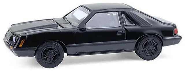 Alt view image 2 of 3 - 1979 Ford Mustang Fastback Black "Black Bandit" Series 30 1/64 Diecast Model Car by Greenlight