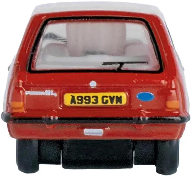 Alt view image 4 of 6 - Ford Fiesta Mk1 RHD (Right Hand Drive) Venetian Red 1/148 (N) Scale Diecast Model Car by Oxford Diecast