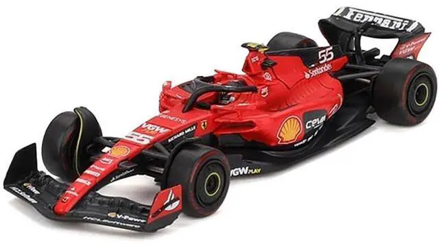 Main image of Ferrari SF-23 #55 Carlos Sainz Formula One F1 "Bahrain GP" (2023) 1/64 Diecast Model Car by BBR