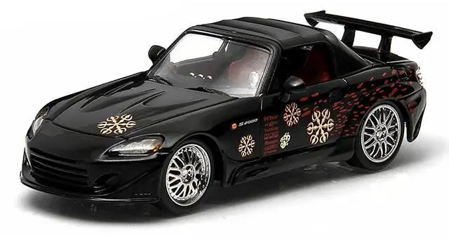 Alt view image 2 of 3 - Johnny's 2000 Honda S2000 Black "The Fast and The Furious" Movie (2001) 1/43 Diecast Model Car by Greenlight