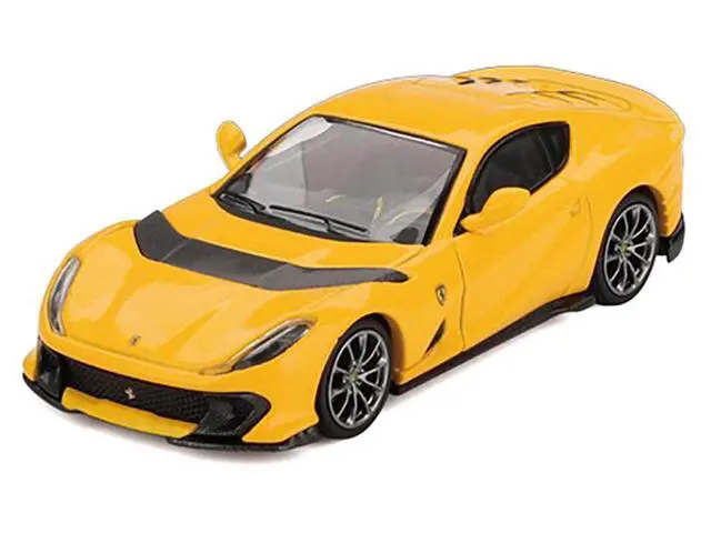 Alt view image 4 of 6 - Ferrari 812 Competizone Giallo Modena Yellow 1/64 Diecast Model Car by BBR