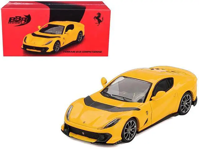 Main image of Ferrari 812 Competizone Giallo Modena Yellow 1/64 Diecast Model Car by BBR