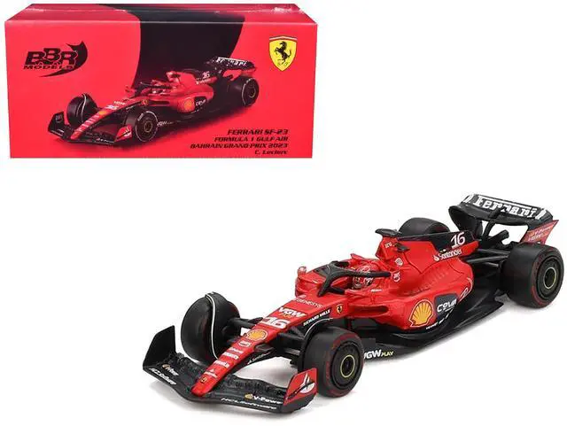 Main image of Ferrari SF-23 #16 Charles Leclerc Formula One F1 "Bahrain GP" (2023) 1/64 Diecast Model Car by BBR