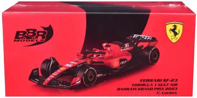 Alt view image 5 of 6 - Ferrari SF-23 #16 Charles Leclerc Formula One F1 "Bahrain GP" (2023) 1/64 Diecast Model Car by BBR