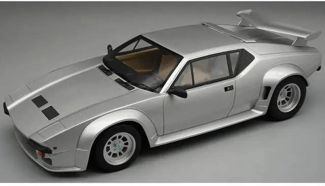 Main image of 1982 DeTomaso Pantera GT5 Silver Metallic "Mythos Series" Limited Edition to 35 pieces 1/18 Model Car by Tecnomodel