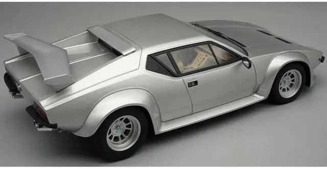 Alt view image 2 of 3 - 1982 DeTomaso Pantera GT5 Silver Metallic "Mythos Series" Limited Edition to 35 pieces 1/18 Model Car by Tecnomodel