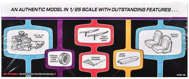 Alt view image 3 of 4 - Skill 2 1957 Chevrolet Corvette Street Machine "Kustom Kruisers" Series 1/25 Plastic Model Kit by AMT
