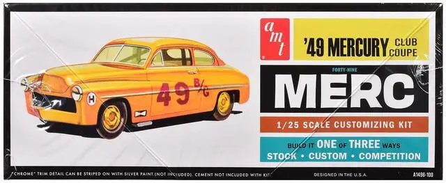 Alt view image 3 of 4 - Skill 2 Model Kit 1949 Mercury Club Coupe 1/25 Scale Model by AMT