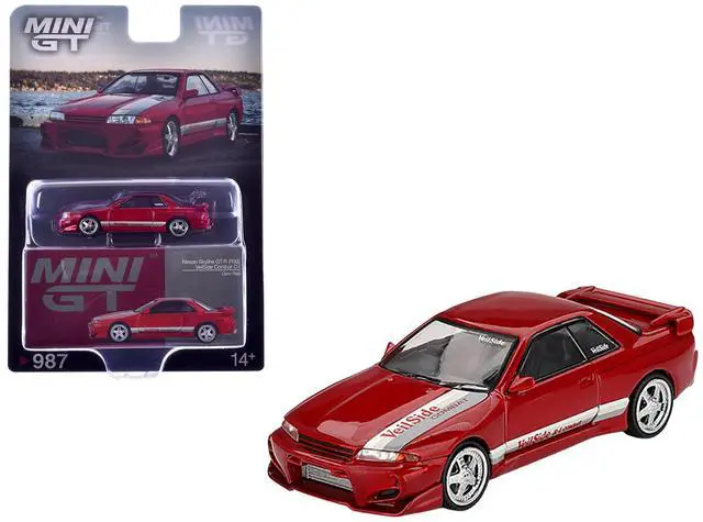 Main image of Nissan Skyline GT-R (R32) RHD "Veilside Combat C-I" Gem Red Metallic Limited Edition 1/64 Diecast Model Car by Mini GT