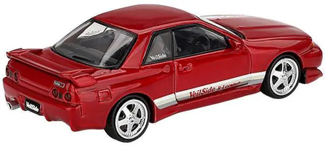 Alt view image 4 of 6 - Nissan Skyline GT-R (R32) RHD "Veilside Combat C-I" Gem Red Metallic Limited Edition 1/64 Diecast Model Car by Mini GT