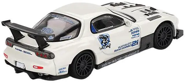 Alt view image 4 of 6 - Mazda RX-7 (FD3S) "Itosyoukai Rei-gouki with RE Amemiya" RHD White with Graphics Limited Ed 1/64 Diecast Model Car by Mini GT